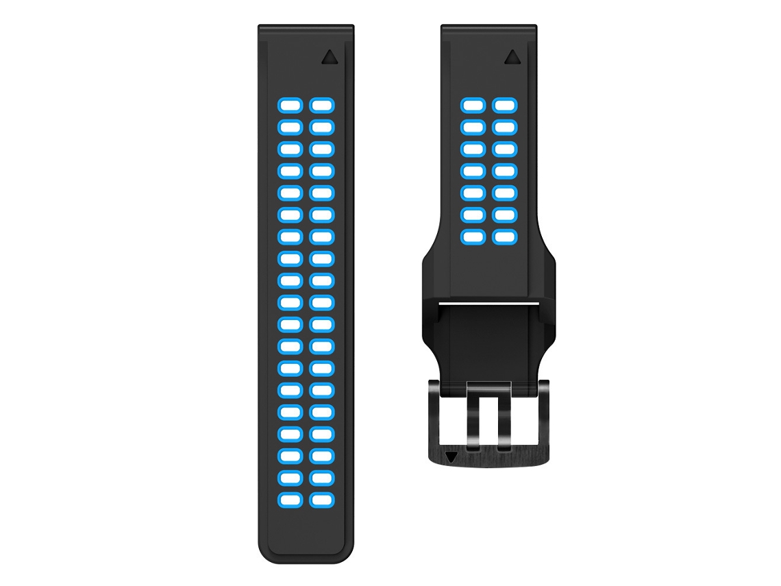 Pulseira de Silicone para Garmin Fenix 5/6/7/8 47mm, 22mm Azul e Preto SIURN