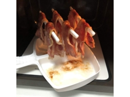 Bacon Para Micro Ondas, Bacon Crocante Em Minutos Sem Respingos De Gordura, Lavável Na Máquina De Lavar Louça, Plásticos De Alta Resistência Ao Calor