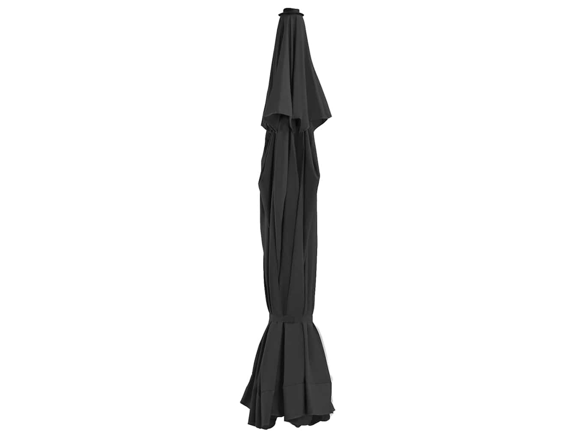 Vidaxl Tecido De Substituição P/ Guarda-sol Exterior 515 Cm Preto