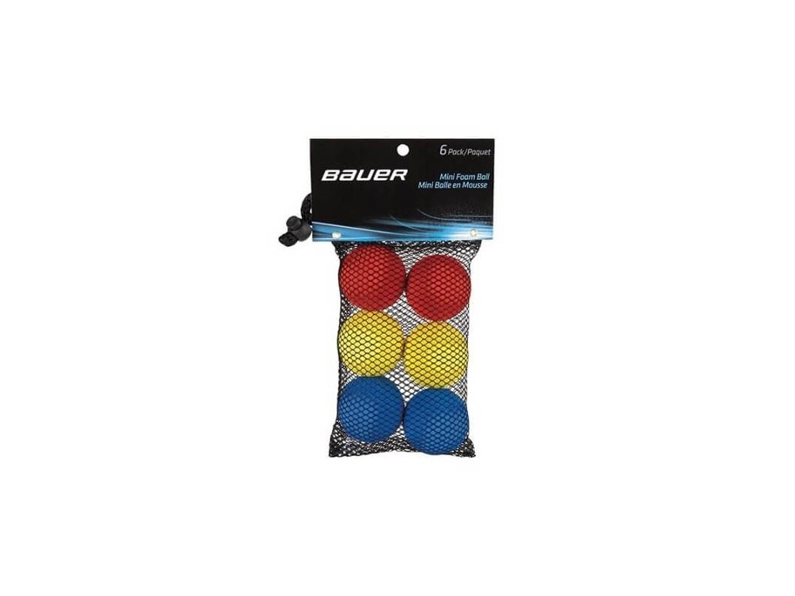 Mini Bolas De Espuma Bauer, Pacote Com 6 Unidades