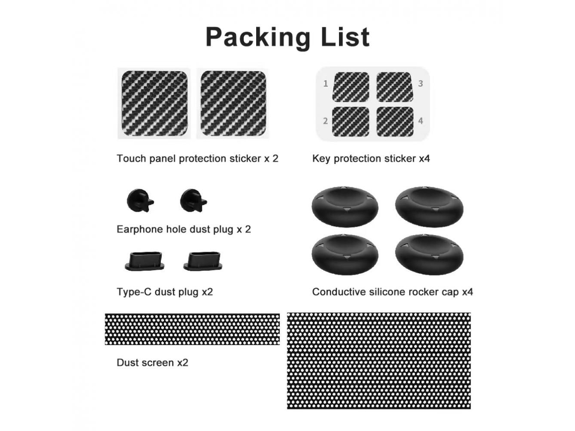 para Conjunto de Proteção de Host do Steam Deck Console Dust Plug BRILVIBERA