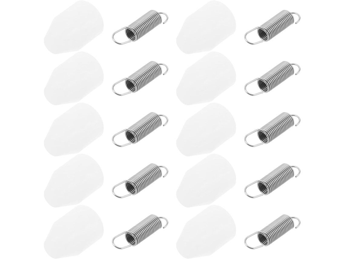 Conjunto Zerodeko Com 10 Tampas De Mola, Mecanismo Preciso E Fácil Limpeza, Em Aço Inoxidável E Plástico, Para