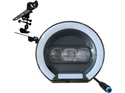 Farol De Led Para Bicicleta Elétrica Com Conector 4 Pinos, Luz Diurna