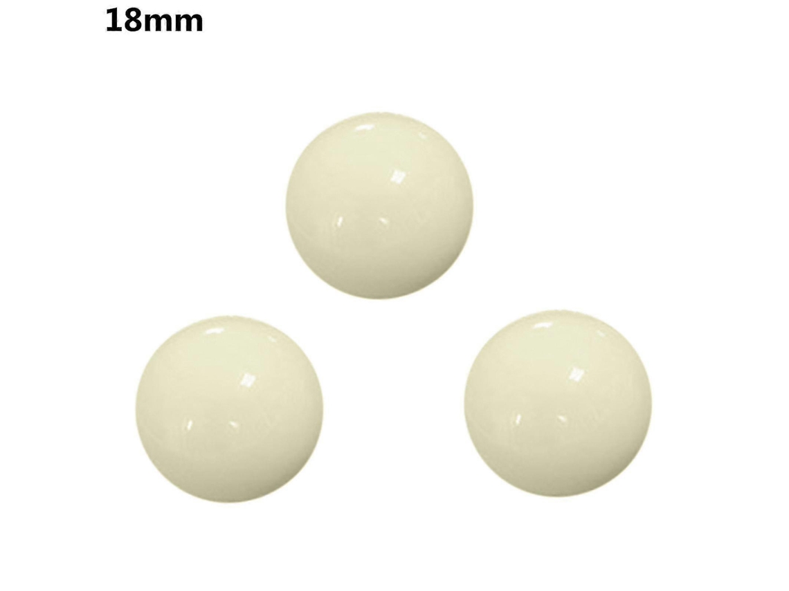 Rebe-conjunto De 3 Bolas De Ruleta Americana De Resina Para Reemplazo Juego Casino Tamaños 12/15/18/20/22mm 18mm