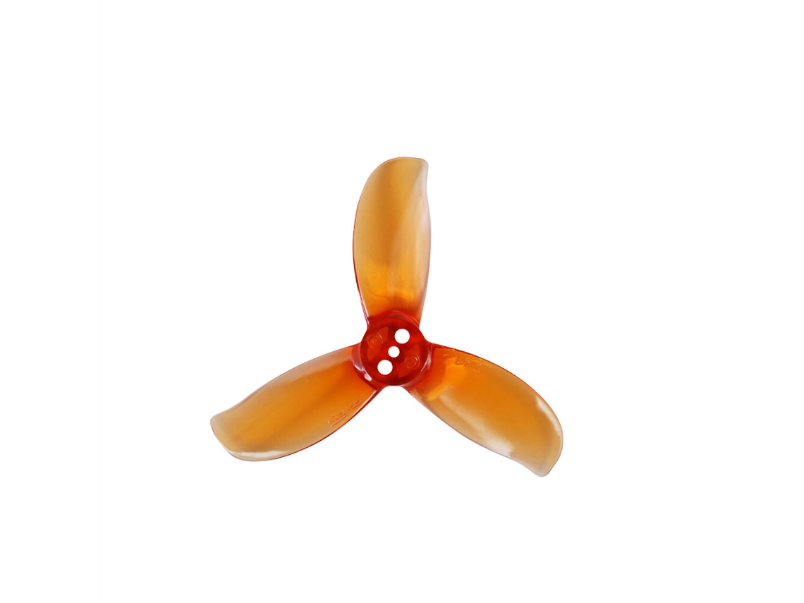Hélices Gemfan D2.2 De 3 Pás, 2,2 Polegadas, Em Policarbonato, Na Cor Cinza Transparente (4 Pares), Com Furo De 1,5 Mm, Para Drones De Corrida Fpv.