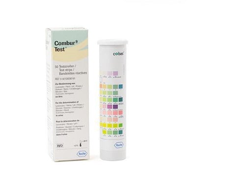 Roche Combur 9 Test 50 tiras  teste