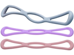 Conjunto De 3 Faixas Elásticas Resistência Para Yoga, Feitas Com Material Tpr Extra Resistente, Ideais