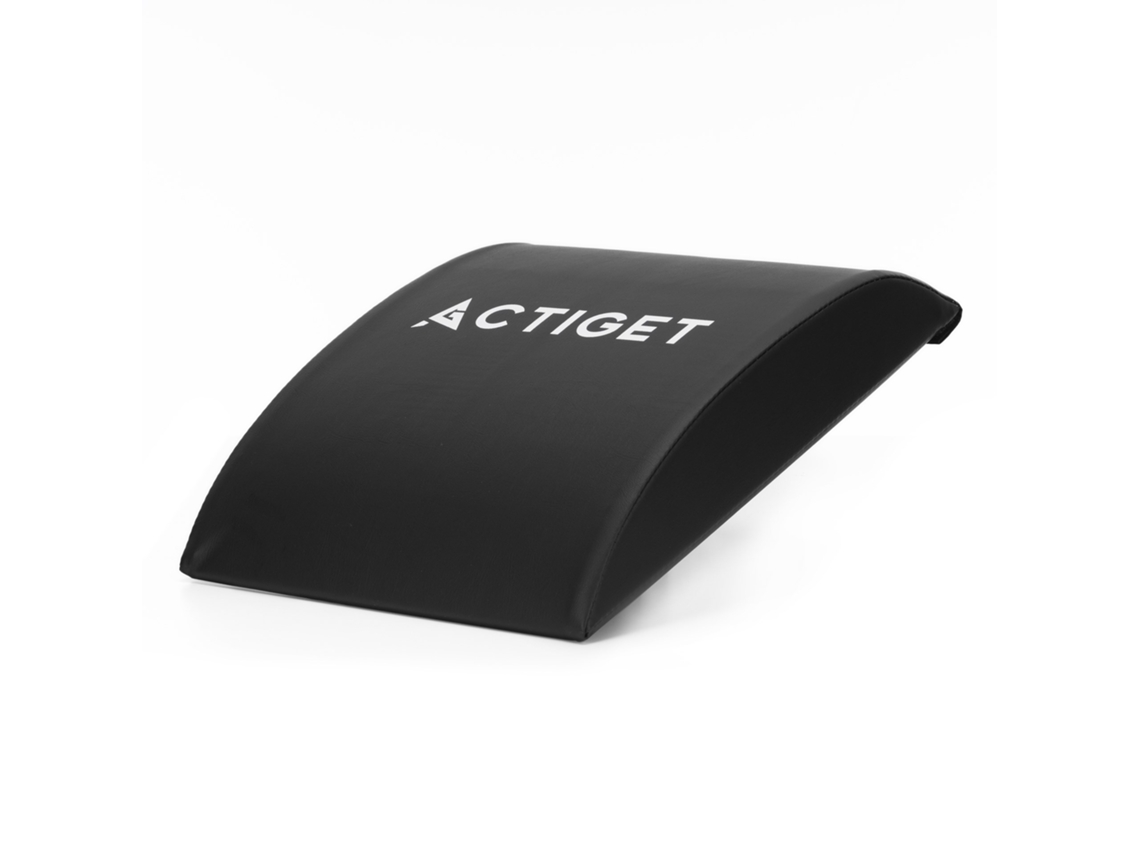 Máscara Ab Para Exercícios De Abdômen Almofada De Treino Para Peso Até 120 Kg, De Cor Preta.