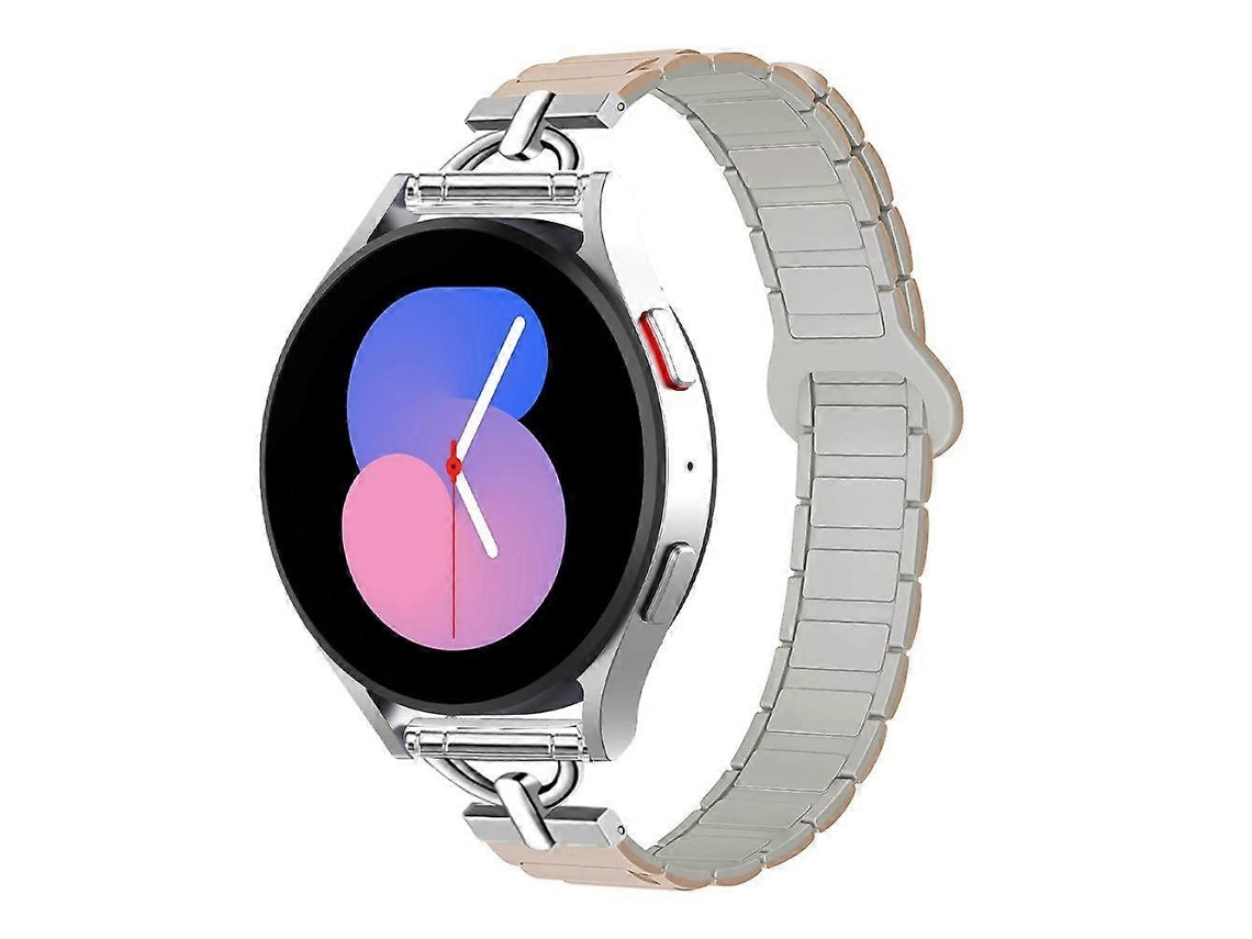 Pulseira De Silicone Magnética Em Formato De D Com Três Contas, 20 Mm
