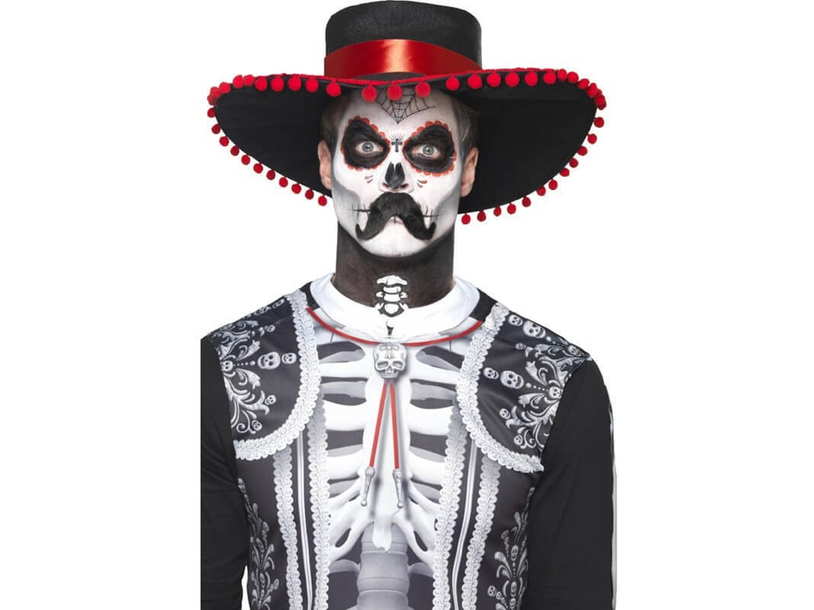 Pinturas Faciais DISFRAZZES Dia Dos Mortos Com Bigode
