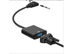 Cabo adaptador HDMI para VGA HD com conexão de áudio e vídeo, adequado para desktops, laptops e PCs (Slowmoose)