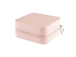 Caixa De Viagem Prática 10x10 Cm Rosa*