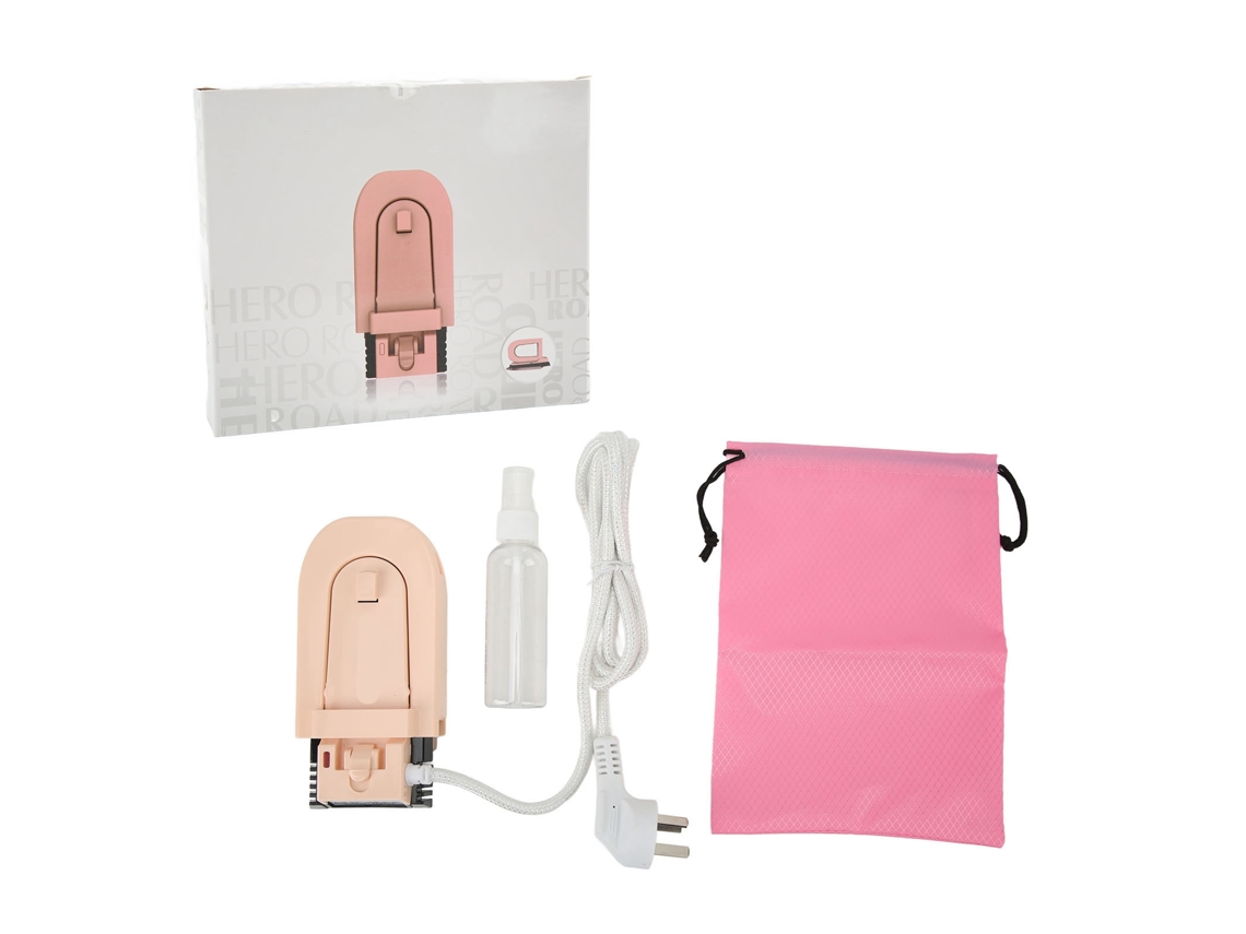 Ferro Elétrico Cerâmico Portátil Dobrável 220w com Controle de Temperatura para Casa | S/MARCA