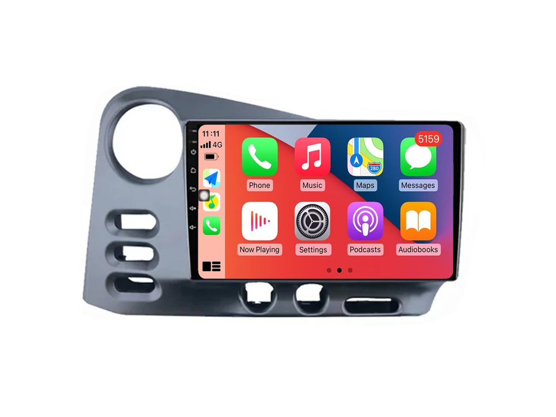 Auto Rádio Carro Bluetooth Autoradio 8GB RAM 128G ROM CarPlay Navegação GPS Ecrã Táctil RoverOne para Toyota Corolla Matrix 2003-2008  