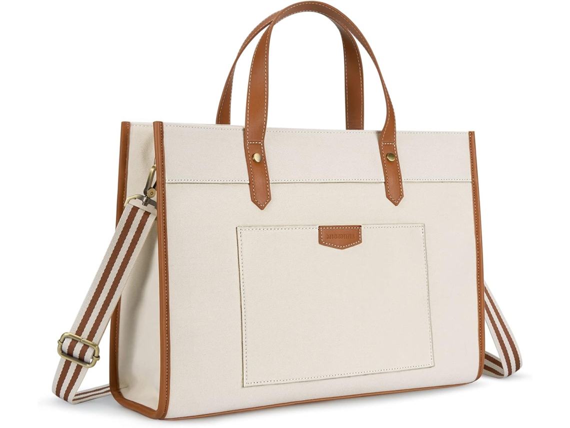 Bolsa De Lona Para Laptop, 15,6 Polegadas, Bolsa De Trabalho, Pasta Casual, Bolsa Para Viagem, Escritório, Faculdade Brilvibera