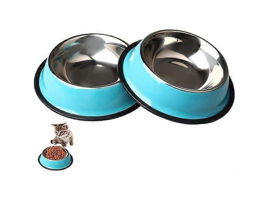 Tigelas Zhiye de Aço Inoxidável para Animais de Estimação, Pacote com 2 Unidades AQUAFORGE