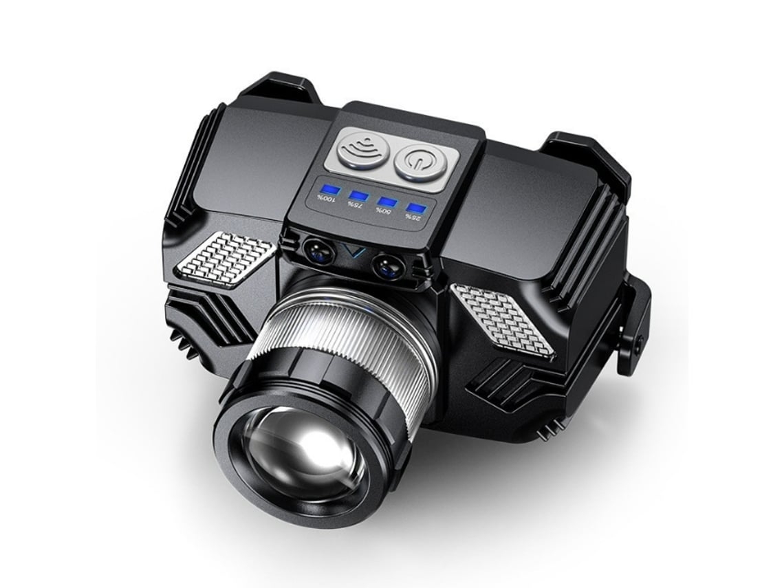 Farol BISBISOUS A35 Led 12.000 Lumens Potente À Prova D'Água Zoomable Preto VIGA EUROPE