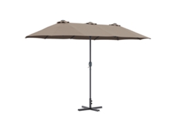 Guarda Sóis E Sombras Pra O Sol Vidaxl Castanho Acinzentado Aço Revestido A Pó (380x196x235 Cm)