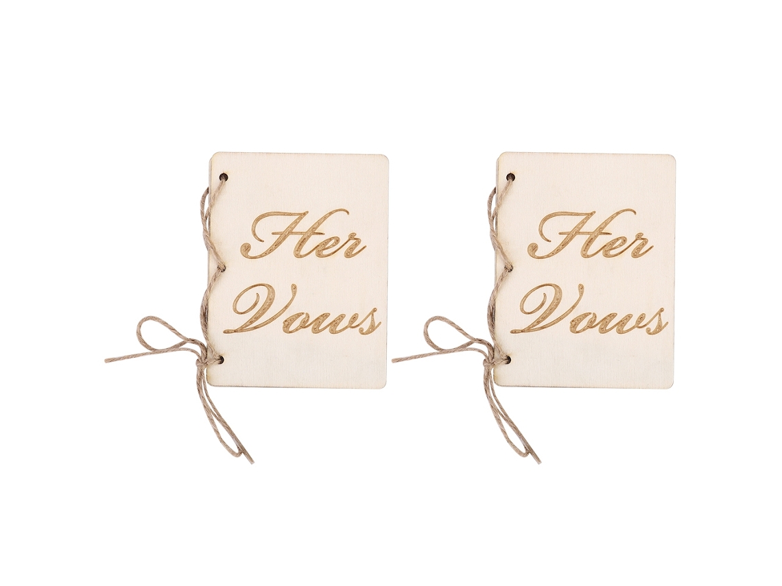 2 Libretas De Votos Para Ceremonia De Boda Fiesta, Libros De Juramento, Accesorios Decorativos Y Props