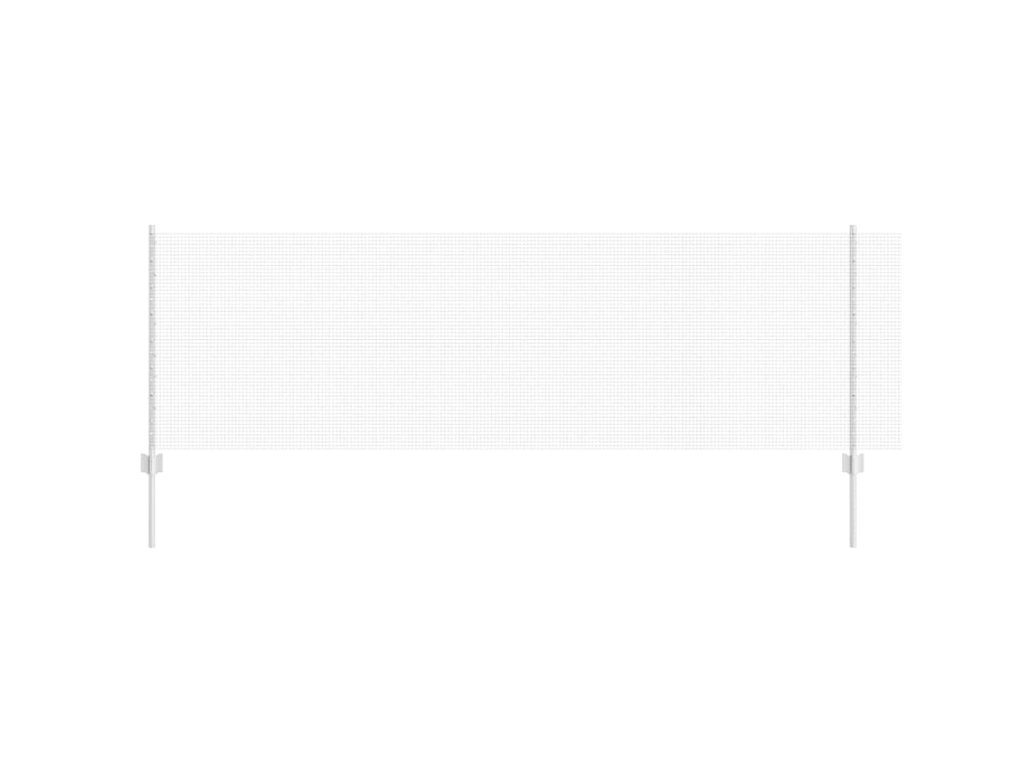 Conjunto 1 Cerca Externa Vidaxl Prateado Aço (10 X 0,8 M)
