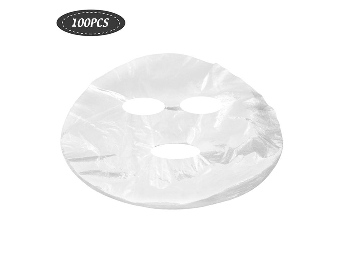100 Peças De Máscara Descartável De Papel E Plástico Para Limpeza Facial - Ferramenta De Beleza Saudável