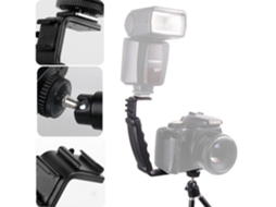 Suporte Universal Para Câmera Com Flash, Em L Ângulo Ajustável, Elimina Olhos Vermelhos Fotos.-aquaforge