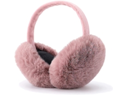 Orejeras de inverno de pele falsa quentinhas, plegáveis, proteção de orelhas para exterior rosa 2 S/MARCA