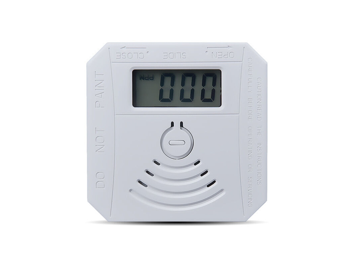 Detector Gás Co Visor Digital Led Luz Bateria