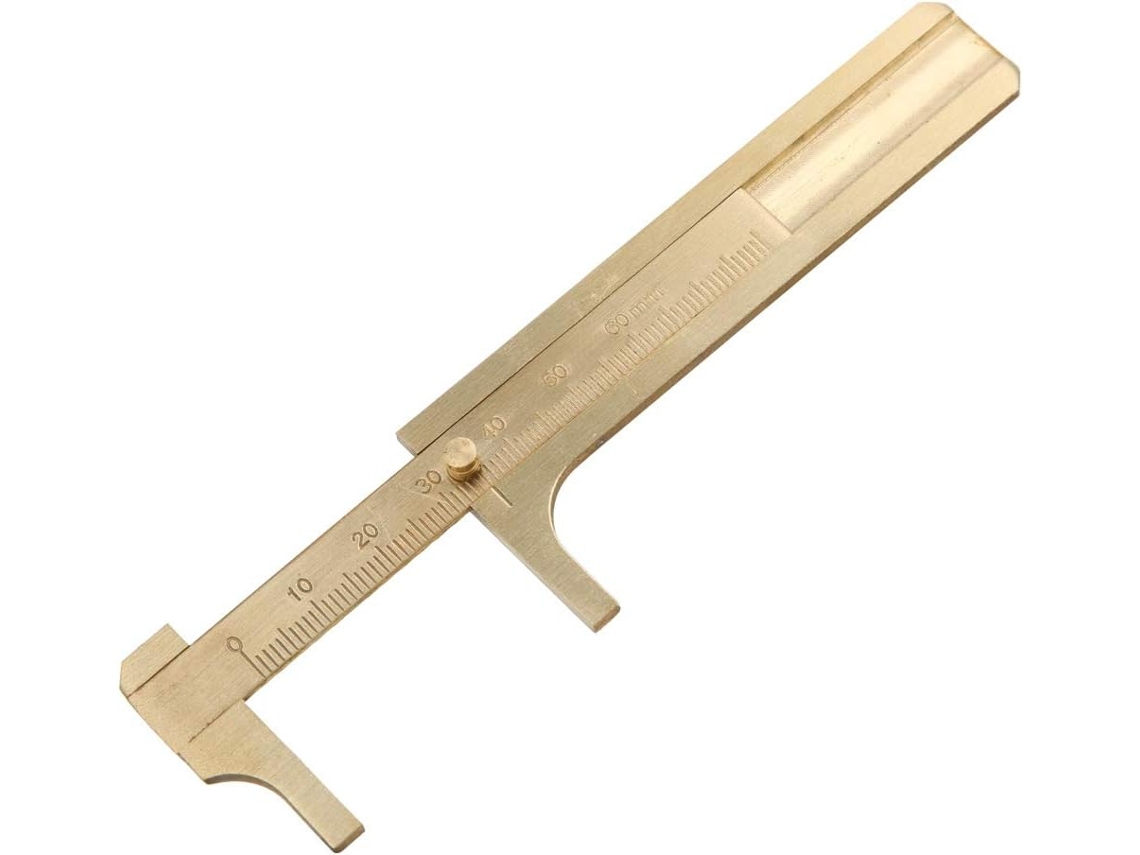 Escala Vernier De Disco De Latão De Aço Inoxidável