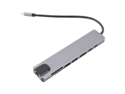 Docking Station (type-c Para Hdmi Rj45) 8-em-1 Type-c Para Hdmi Rj45 Usb Type-c P...