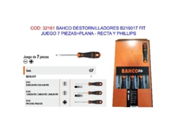 Set Chaves De Fenda / Phillips 7pcs Bahco B219.017