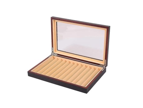 Estojo grande transparente com 12 compartimentos e um estojo para caneta-tinteiro Izer Miraflow