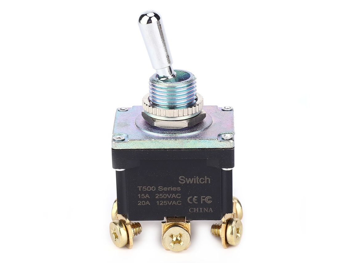 Interruptor Toggle À Prova D'água T502b 6 Pinos Base De Nylon 15a 250vac/20a 125vac