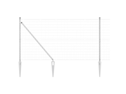 Conjunto 1 Cerca Externa Vidaxl Prateado Aço (10 X 1,2 M)