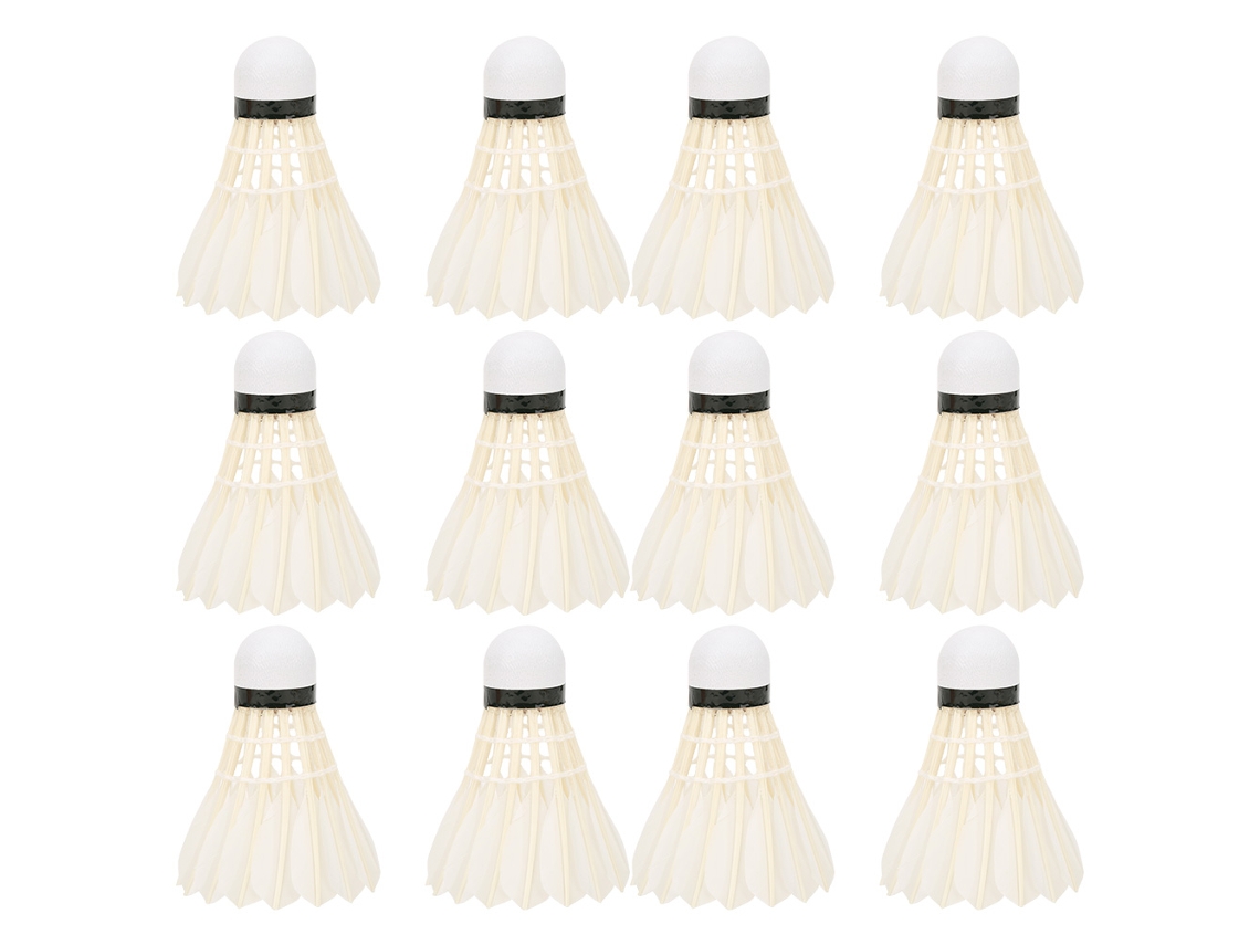 Business 12pcs Shuttlecocks de Penas de Ganso 1005 Duráveis para Treino e Prática de Badminton Esportivo