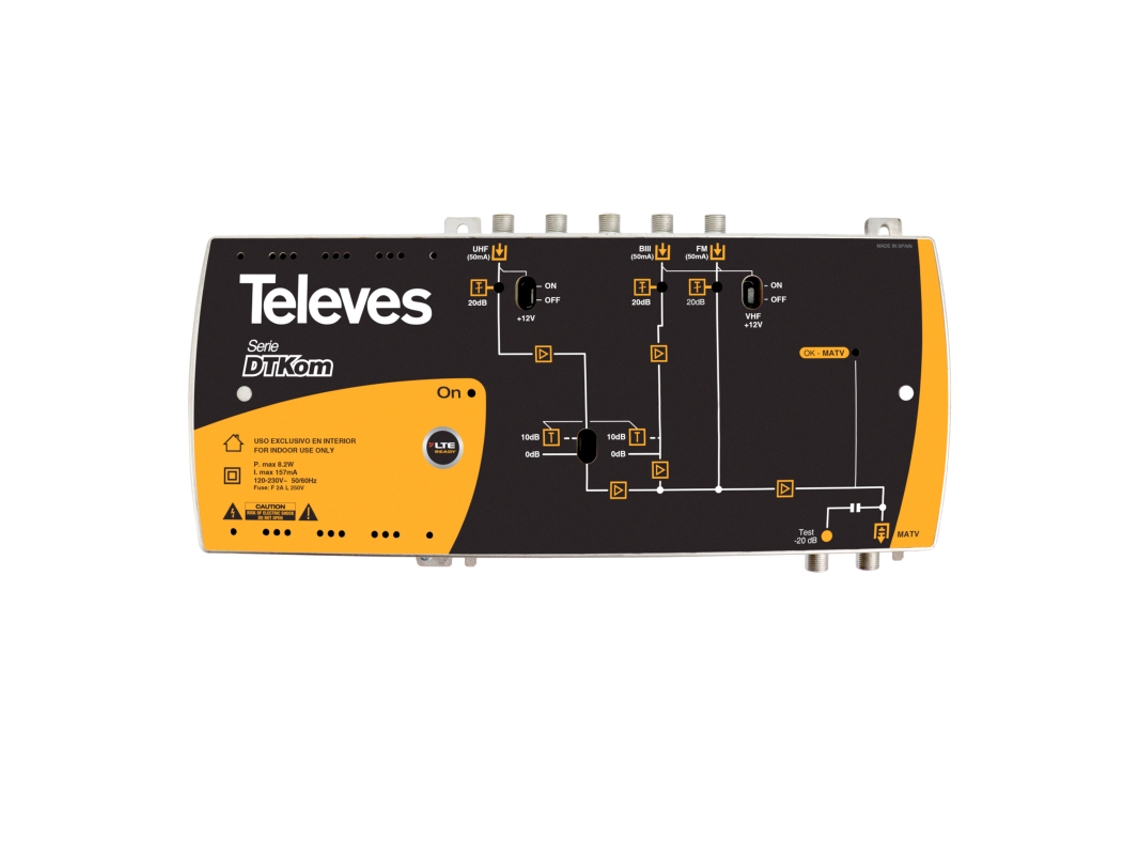 Dtkom 3e/1s F Bi/fm Biii Uhf Televes