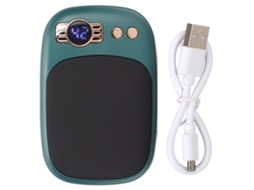 Aetheria aquecedor de Mãos Elétrico Recarregável 10000mah Power Bank com Display Led Verde