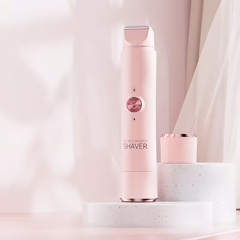 Aparador Elétrico Recarregável 2 Em 1 Duas Cabeças, Uso Húmido/seco, Usb, Para Corpo E Rosto Rosae