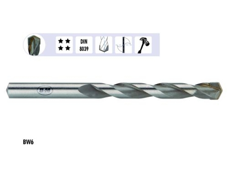 Broca Pared Profissional 6 Mm Bw606 BLUEMASTER