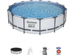 Conjunto Piscina Tubular BESTWAY 56488 (com Cartucho - 14970 L - 457x107cm)