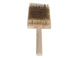Escova de jardim para musgo, com cabo de madeira, limpeza, cobre, Besportble