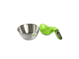 Balanza Eléctrica de Cozinha com Copo Medidor Preciso para Assar e Dieta de Academia Material de Aço Inoxidável Multicolor
