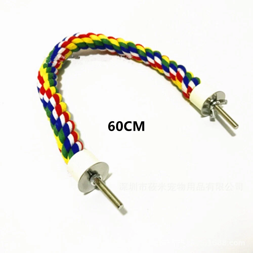 Poleiro de Corda de Algodão para Periquito AQUAFORGE com Acessório para Gaiola