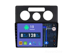 Auto Rádio Carro Bluetooth Autoradio 8GB RAM 128G ROM CarPlay Navegação GPS Ecrã Táctil RoverOne para Volkswagen Caddy 2K 3 2004-2010  