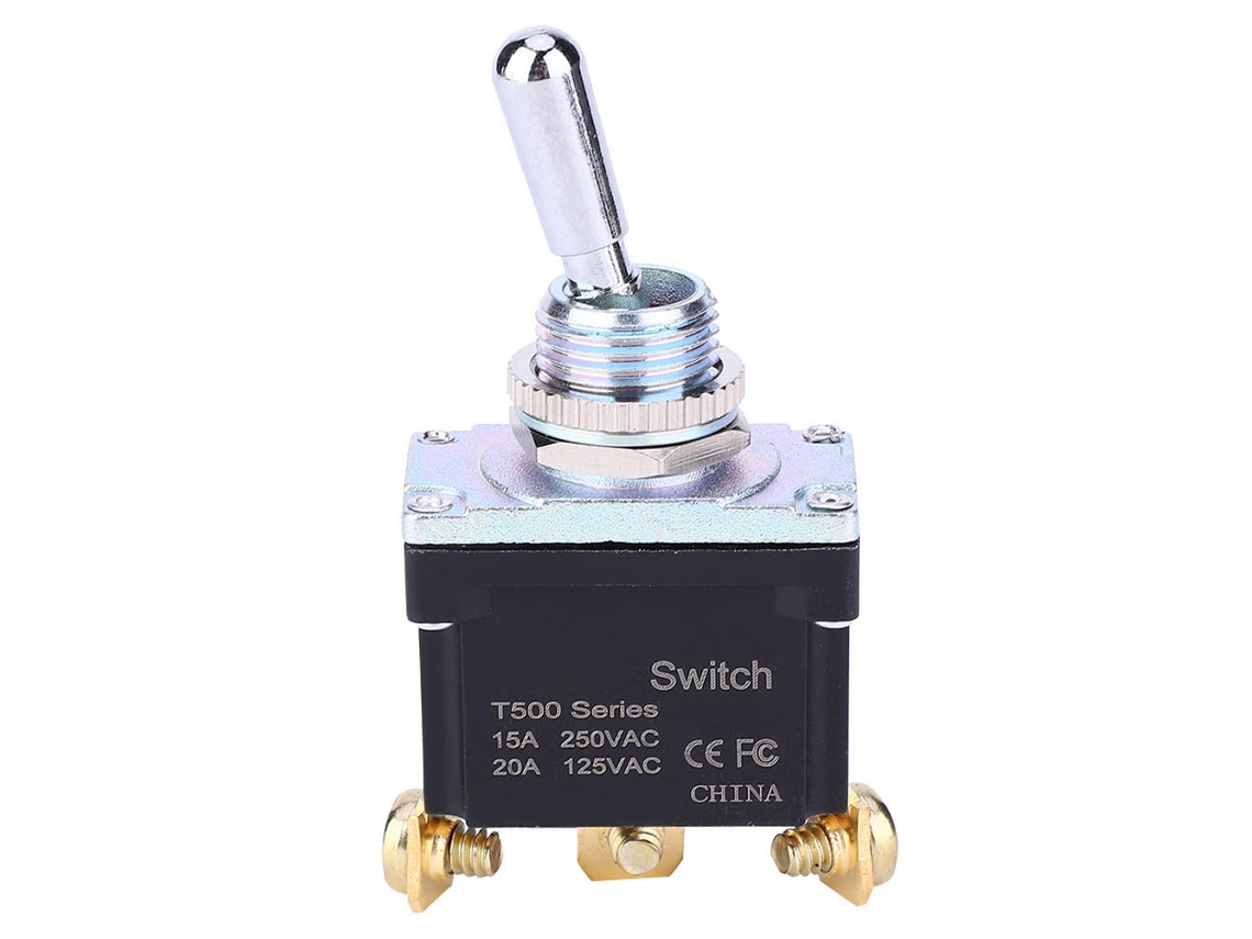 Interruptor Toggle À Prova D'água Ip67 3 Pinos On-off-on Para Máquinas Alimentares 15a 250vac/20a 125vac