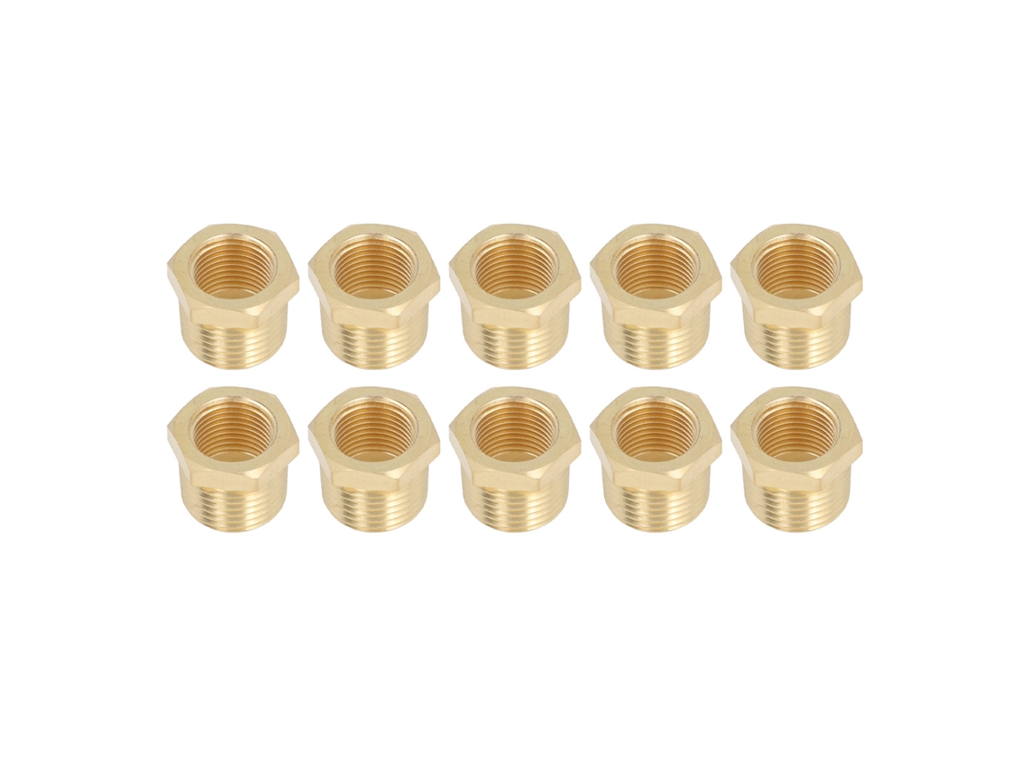 Laxiscreed Tee De Rosca De Latão Para Água, Óleo E Gás Natural 1/2 Npt A 3/8 Npt