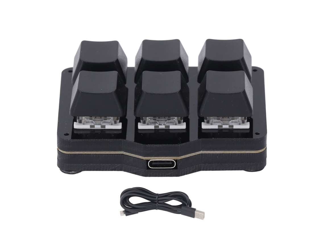 Aetheria teclado Mecânico Macro com 6 Teclas Programáveis Nkro Aperto Único Janela Flutuante Usb para Win