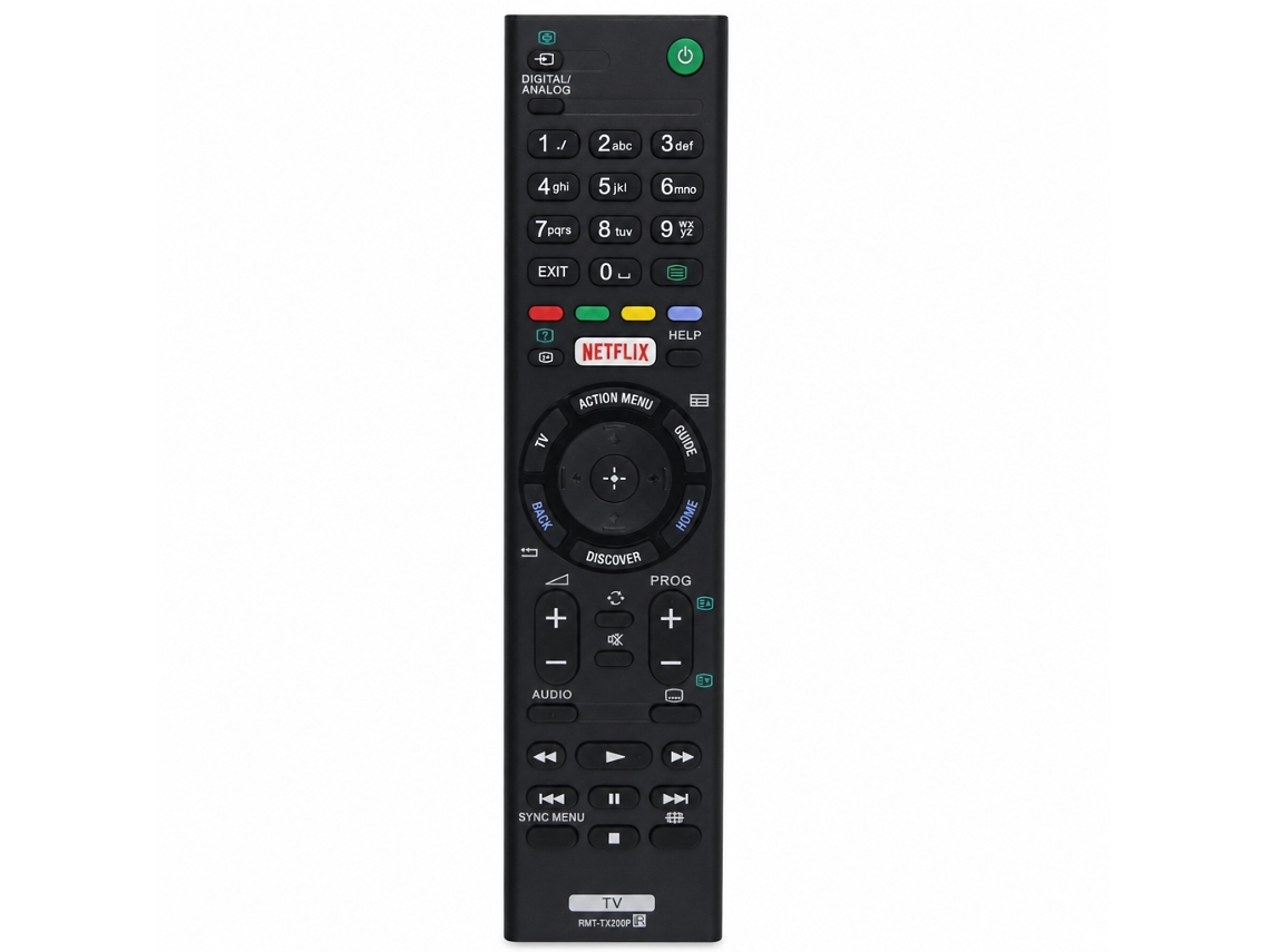 Comando À Distância Para Tv Compatível Com Sony Rmt-tx200p, Sem Configuração, Botão Netflix_dae