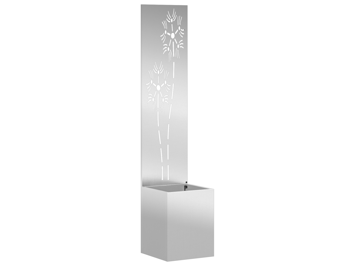 Conjunto 1 Tela De Jardim Vidaxl Prateado Aço (32 X 32 X 150 Cm)