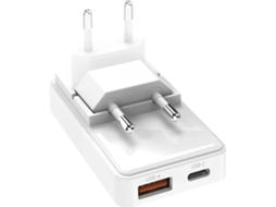 Carregador de parede portátil Flexi equipado com uma ficha dobrável a 90 °/Carregamento ultrarrápido e design dobrável para máxima comodidade